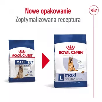 Sucha karma dla psa Royal Canin Maxi Adult 5+ 15 kg — kurczak, białko 26%, tłuszcz 17%
