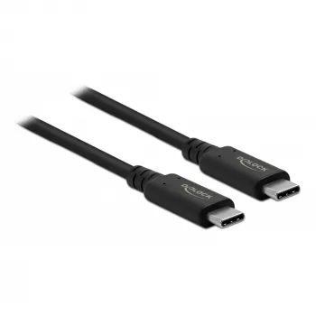 Kabel USB Delock - USB-C (M) na USB-C (M) - USB4 / Thunderbolt 3 / DisplayPort - 20 V - 5 A - 80 cm - obsługa Power Delivery 3.0, obsługa 8K 60 Hz (7680 x 4320)