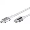 Goobay 74177 - adapter sieciowy kabel USB 3.1 Type C Gigabit Ethernet 3 m - Network Card - 1.000 Mbps (74177)