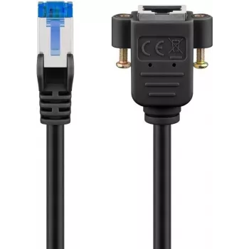 Goobay CAT 6A Extension Cable, S/FTP (PiMF), Czarny (65643)