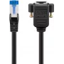 Goobay CAT 6A Extension Cable, S/FTP (PiMF), Czarny (65643)