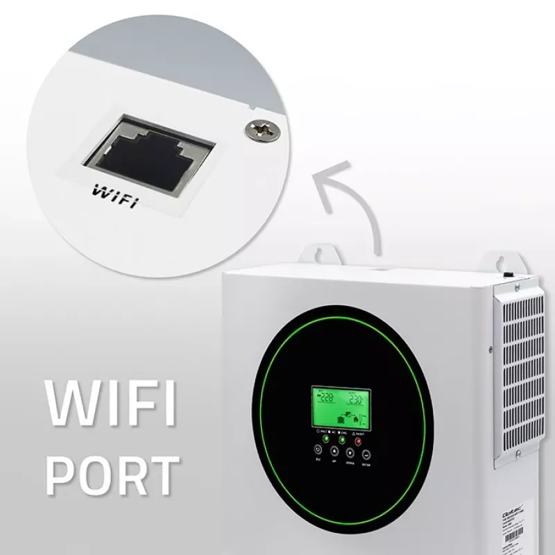Off-grid solar inverter QOLTEC 3500W model 53864 for standalone photovoltaic systems