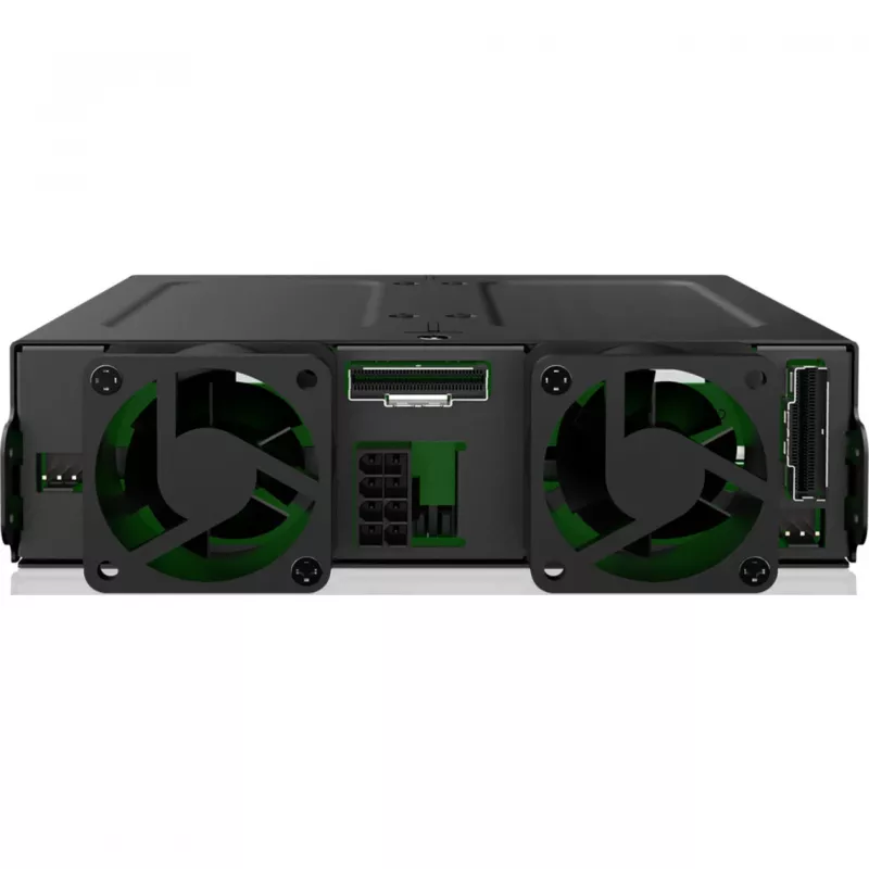 ICY DOCK - MB324V4P-B - ExpressCage - 4-Bay 15?mm U.2/U.3 SSD Wechselrahmen für 5,25-Einbauschacht  Werkzeugloses SSD-Montagesystem