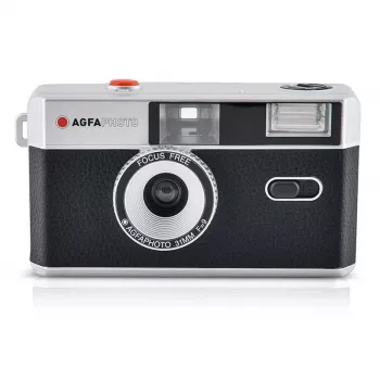 AgfaPhoto 603000 Kompaktowy aparat fotograficzny na kliszę 35 mm Czarny - Srebrny (603000)