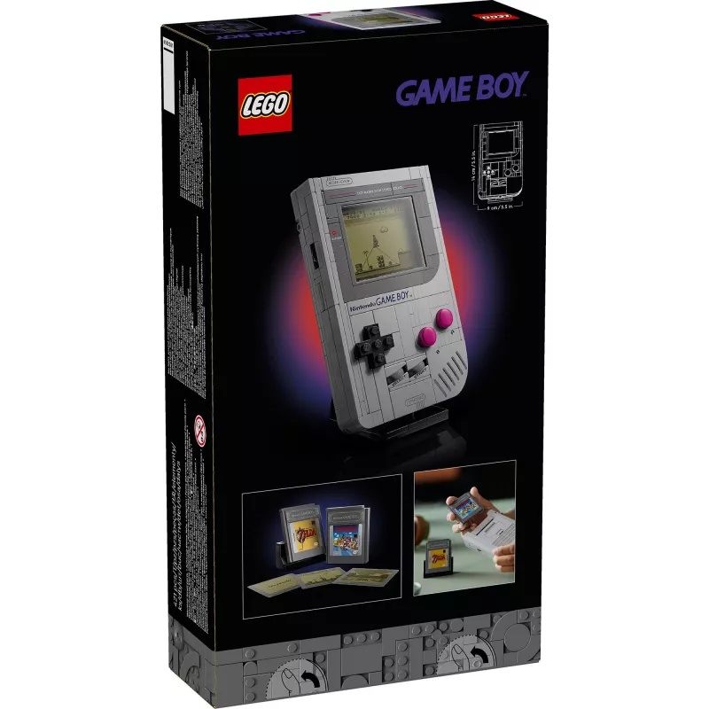 Zestaw konstrukcyjny LEGO Retro Design Game Boy 72046 – szczegółowa replika modelu, stojak ekspozycyjny