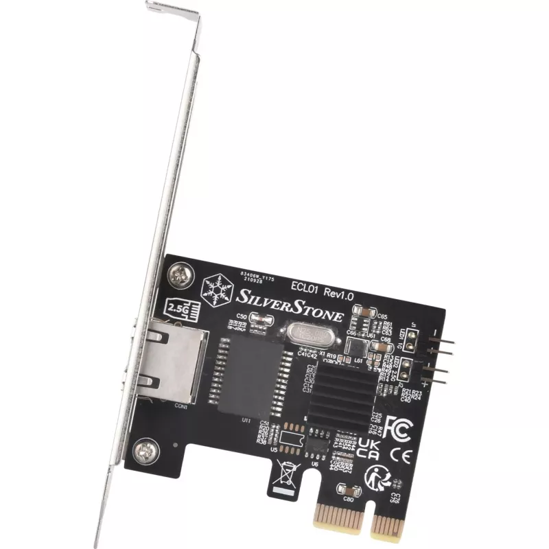 Silverstone ECL01, karta sieciowa 2,5G, PCIe