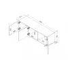 Cama 3D szafka RTV ALMA 150x41.5xH55 kaszmir