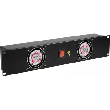 Panel przedni Omnitronic Z-19 2U z 2 wentylatorami do szafy rack 19 cali