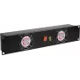 Panel przedni Omnitronic Z-19 2U z 2 wentylatorami do szafy rack 19 cali
