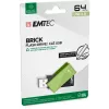 Pamięć USB Emtec C350 Brick 64 GB USB Typ-A Czarny Zielony