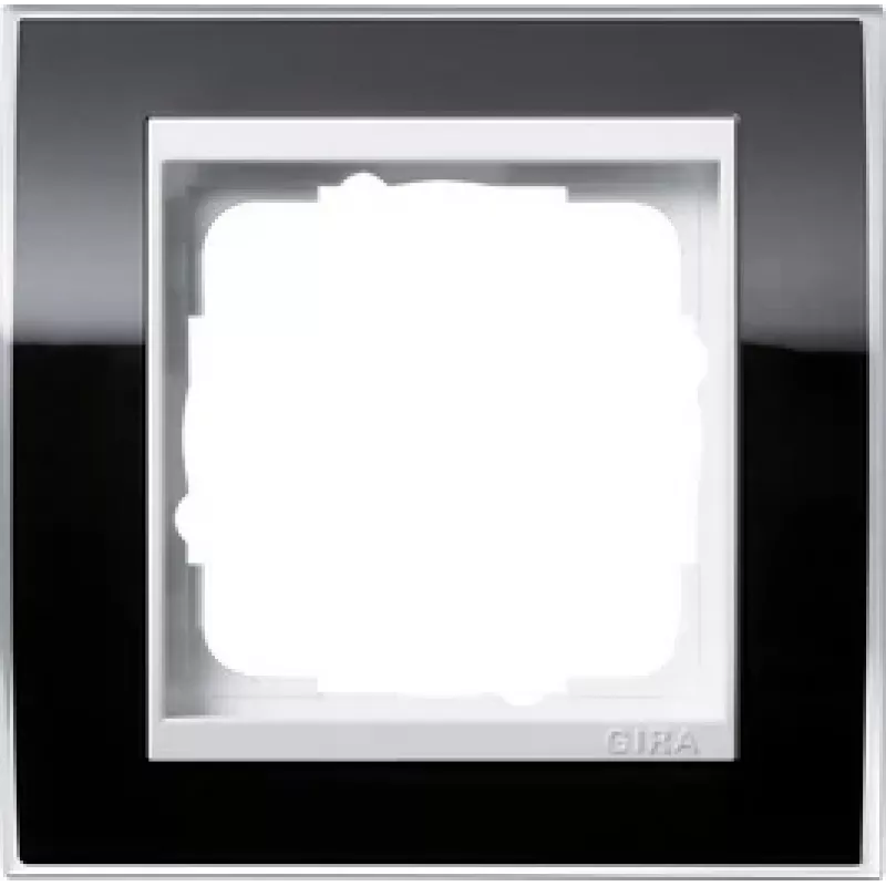 GIRA 1fach Rahmen Event Klar, Standard 55 Schwarz 0211733