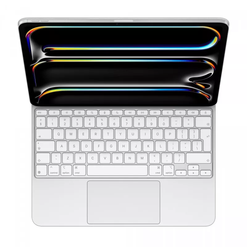 Apple Magic klawiatura do iPad Pro 13 cali M4 Bezprzewodowa QWERTY Biała