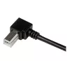 StarTech.com 3m USB 2.0 A na kabel USB B pod kątem prostym - M/M