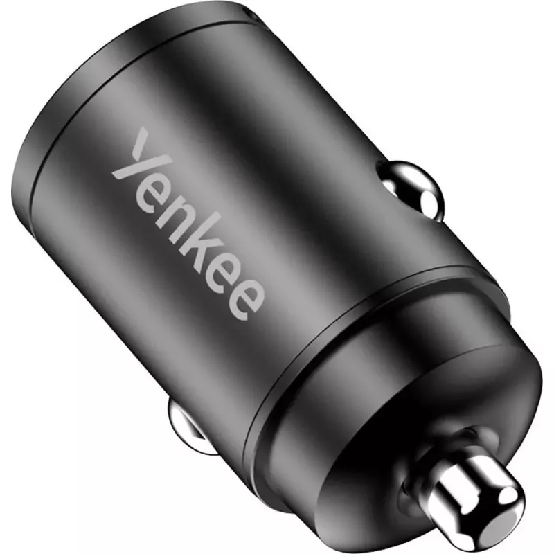 Ładowarka samochodowa YENKEE CAR 02 Power Delivery 30W z portami USB-A i USB-C