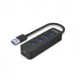 UNITEK uHUB Q4 USB 3.2 Gen 1 (3.1 Gen 1) Type-A 5000 Mbit/s Czarny