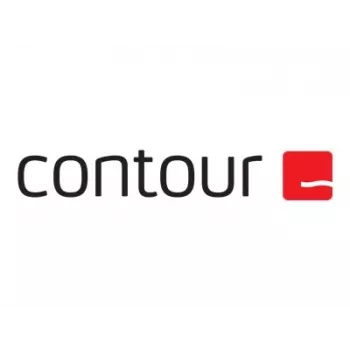 Ergonomiczna mysz przewodowa Contour X-Bar z wyśrodkowaną konstrukcją — czarna