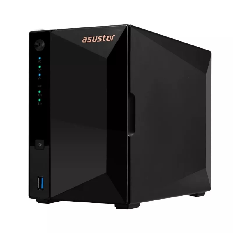 Asustor DRIVESTOR 2 Pro Gen2 AS3302T v2 NAS Realtek RTD1619B 2 GB DDR4 ADM Czarny