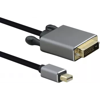 Kabel Mini DisplayPort na DVI helos 288475 — 1,0 m, czarny