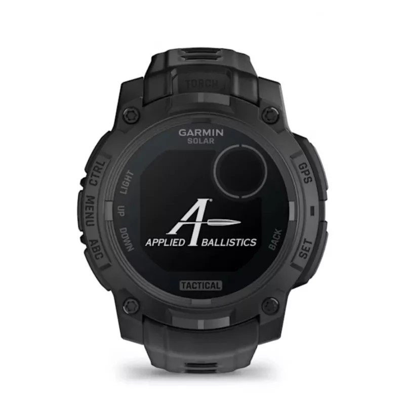 Smartwatch GARMIN Instinct 3 45 mm Solar Tactical Edition Czarny — 45 mm, ładowanie solarne, GPS, pulsometr