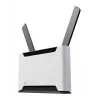 Router bezprzewodowy MikroTik Chateau PRO ax — dwupasmowy 2,4/5 GHz, 3548 Mbit/s, PoE, 5x LAN, 2 anteny zewnętrzne, szary/biały