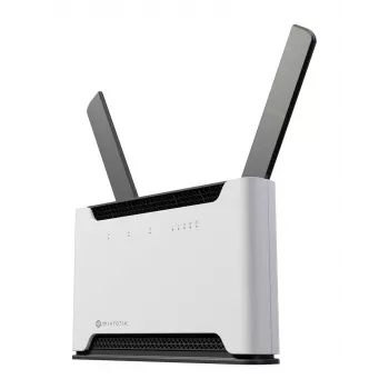 Router bezprzewodowy MikroTik Chateau PRO ax — dwupasmowy 2,4/5 GHz, 3548 Mbit/s, PoE, 5x LAN, 2 anteny zewnętrzne, szary/biały