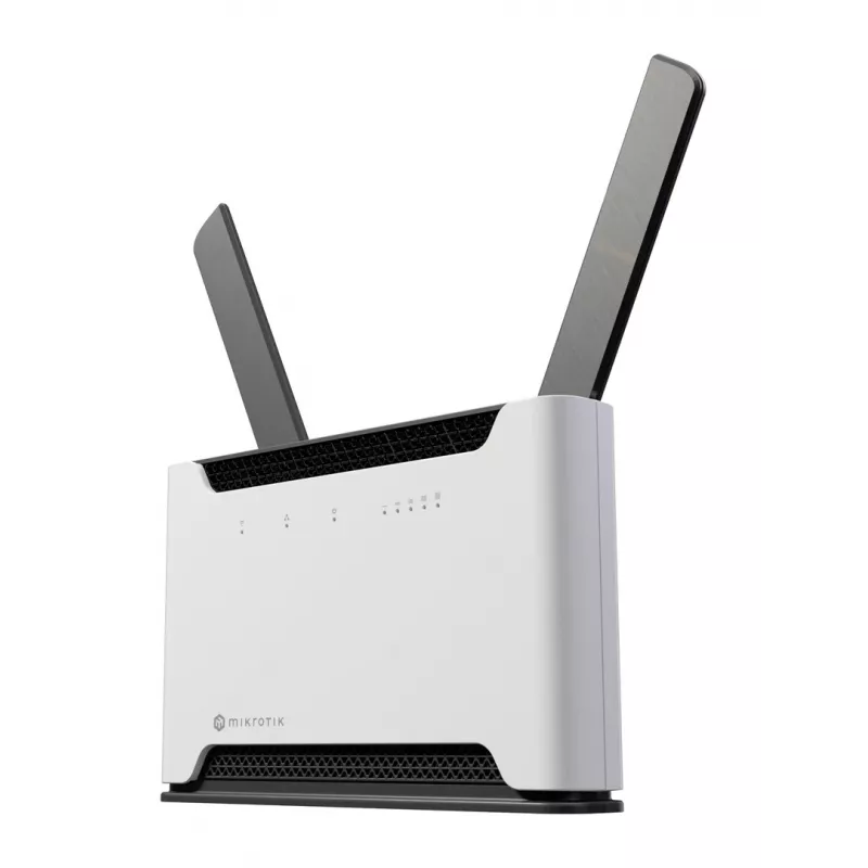 Router bezprzewodowy MikroTik Chateau PRO ax — dwupasmowy 2,4/5 GHz, 3548 Mbit/s, PoE, 5x LAN, 2 anteny zewnętrzne, szary/biały