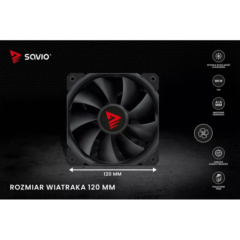 SAVIO VORTEX X2 chłodzenie CPU