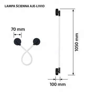 Lampa ścienna LED Activejet AJE-LIVIO WW