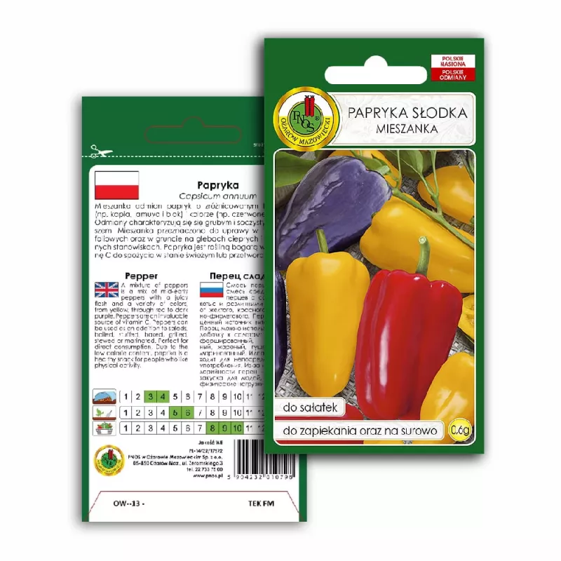 Mieszanka nasion Seklos LT PNOS — Nasiona papryki słodkiej, opakowanie 0,6 g