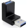 Adapter USB 3.0 M/F DeLOCK 65340 Czarny