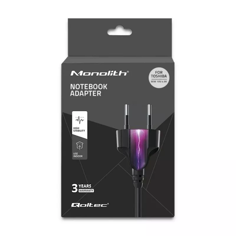Qoltec 50076 Zasilacz / falownik 90W Czarny do użytku wewnętrznego