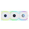 Wentylator Lian Li UNI FAN SL Wireless LCD 120 12 cm Biały 3 szt.