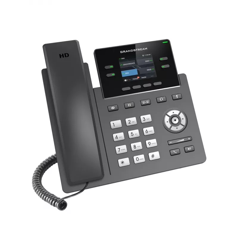 Grandstream Networks GRP2612 Telefon IP Czarny 2 linie