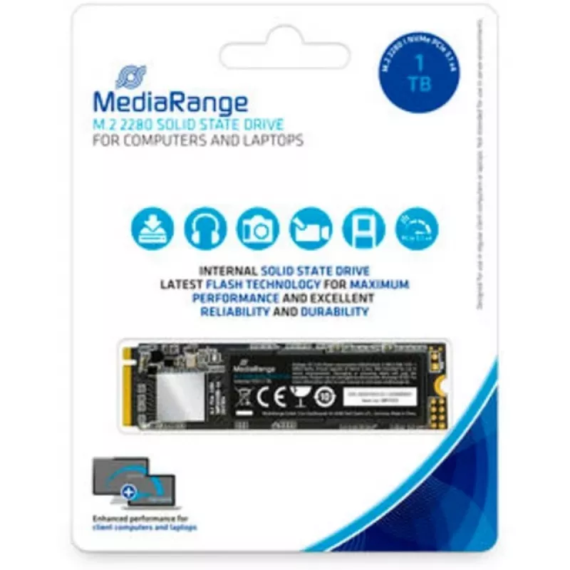 Dysk SSD MediaRange 1 TB M.2 PCI Express 3.1 NVMe MR1033