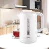 Czajnik elektryczny Maestro MR-022-biały, 2,2 L, 1850–2200 W, obudowa z tworzywa sztucznego, podstawa obrotowa 360°, filtr przeciwwapienny, wskaźnik poziomu wody