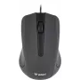 Przewodowa mysz USB, 3 przyciski, gumowana powierzchnia, 1000 DPI