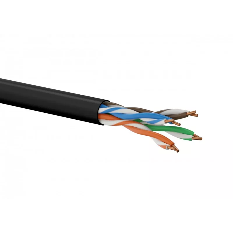 Kabel sieciowy A-LAN KIU5OUTZ305 U/UTP Cat5e 305 m szary
