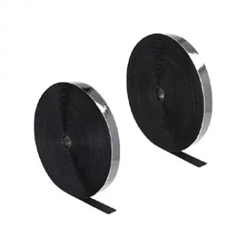 Taśma rzepowa DeLOCK Heavy-duty samoprzylepna 25 m x 25 mm czarna