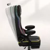 Fotel gamingowy huzaro HZ-FORCE 4.6 RGB Czarny Mesh — ergonomiczny, regulacja wysokości, podświetlenie RGB, tapicerka materiałowa, maks. 130 kg