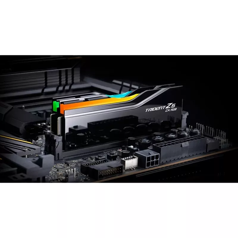 G.Skill DIMM 48 GB DDR5-8200 (2x 24 GB) Dual-Kit (schwarz, F5-8200C4052G24GX2-TZ5CRK, Trident Z5 CK RGB, INTEL XMP, AMD EXPO)