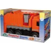 Zabawkowa śmieciarka Lena Mercedes ZL-02026, długość 70 cm, mechaniczny pojazd do zabawy