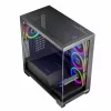 Obudowa PC MODECOM Volcano Stellar 5F ATX Midi Tower, szkło hartowane, 5 fabrycznie zamontowanych wentylatorów, USB‑C, obsługuje microATX/ATX, maks. GPU 420 mm, wysokość chłodzenia CPU 175 mm