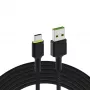 Kabel USB Green Cell KABGC13 USB 2.0 2 m USB A USB C czarny