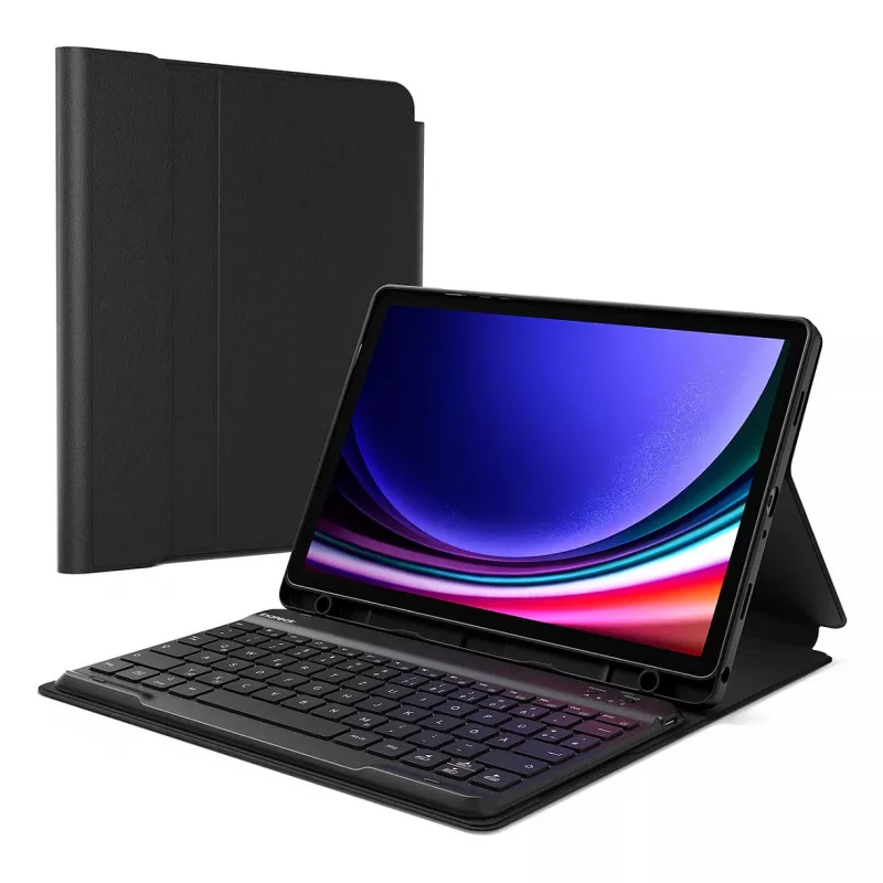 Etui folio do tabletu Inateck N0028_Czarny dla Galaxy Tab A9+/A9 Plus 11 cali (27,9 cm) — 3 tryby podstawki, Bluetooth