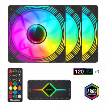 Gamemax | Wentylator obudowy | KF300 BK | Czarny