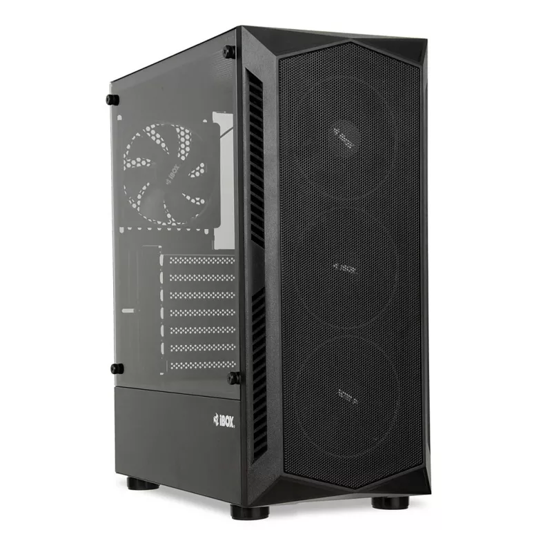 Obudowa PC IBOX LUPUS 27 Midi Tower ATX, szkło hartowane, RGB, 455×200×380 mm, obsługa ATX, GPU do 32 cm
