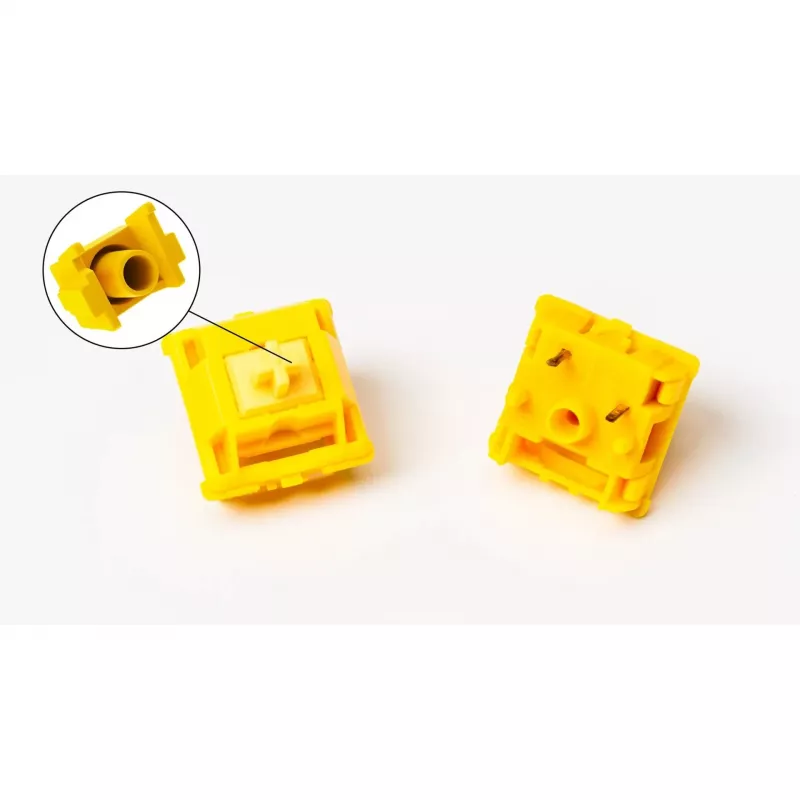 Zestaw przełączników mechanicznych Keychron Gateron Cap V2 Golden-Yellow G32 — 110 sztuk