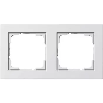 GIRA ramka bezśrubowa 0212 29, biała, 80,8×151,9×9,3 mm