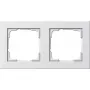 GIRA ramka bezśrubowa 0212 29, biała, 80,8×151,9×9,3 mm