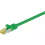 Wentronic Goobay Cat.7 kabel patchowy, S/FTP (PiMF), zielony, 2 m - LSZH bezhalogenowy, miedź, wtyk RJ45 (91604)